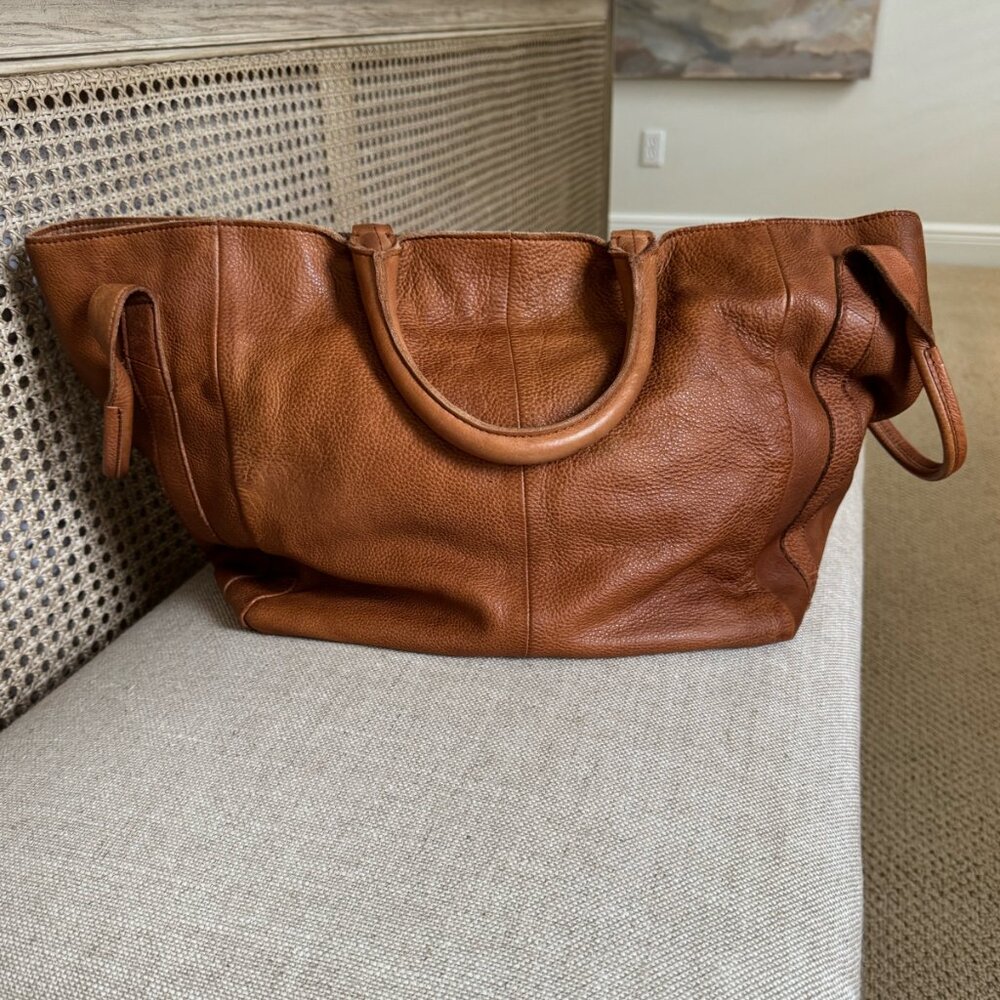 Free People Leslie Leather Tote